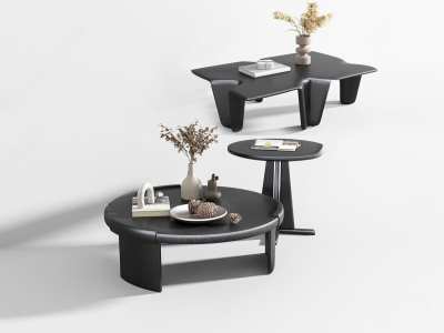 现代茶几3D模型下载